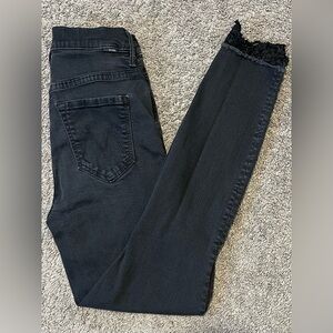 MOTHER Black Ankle Jeans